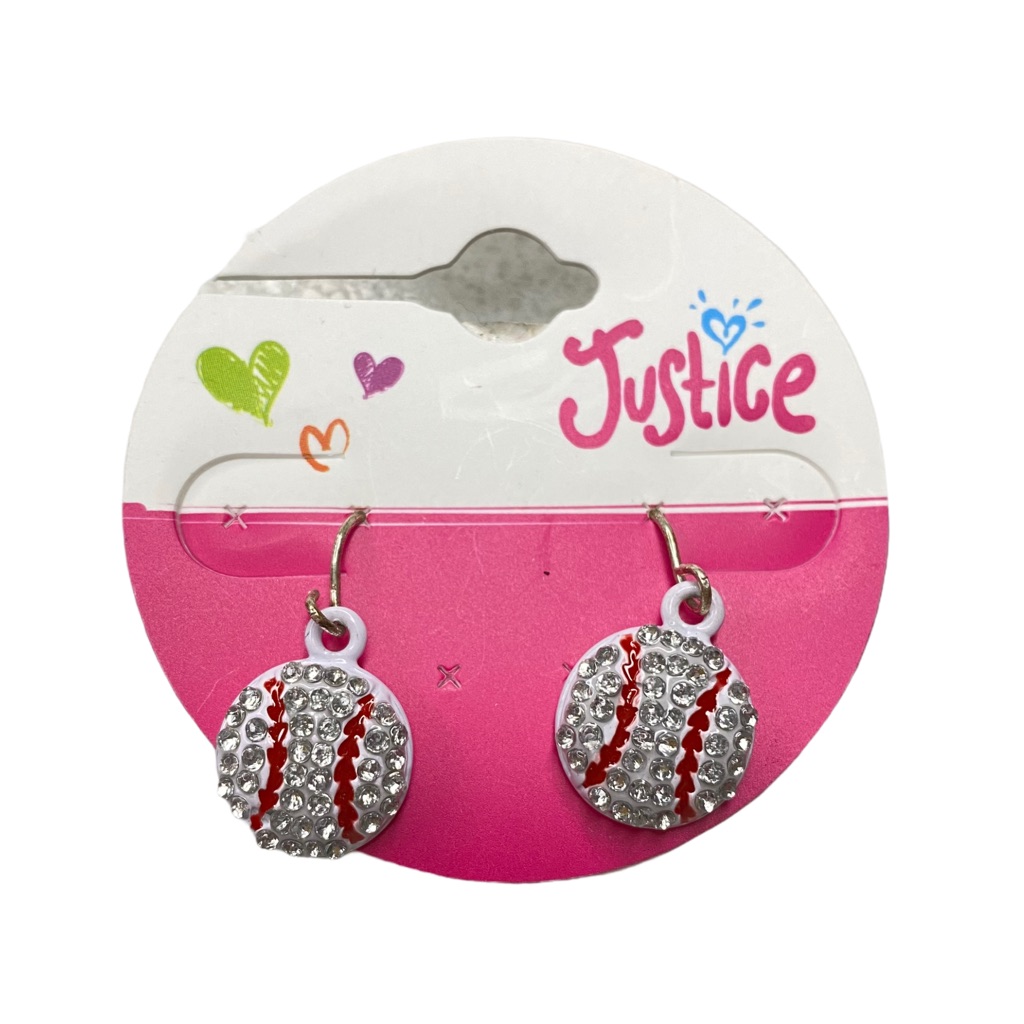 4/$20 Justice Softball/ Baseball Earrings